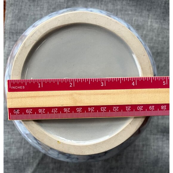 Gorgeous Ceramic Pot Sky Blue, Stormy Gray and Cloud White - Picture 5 of 13